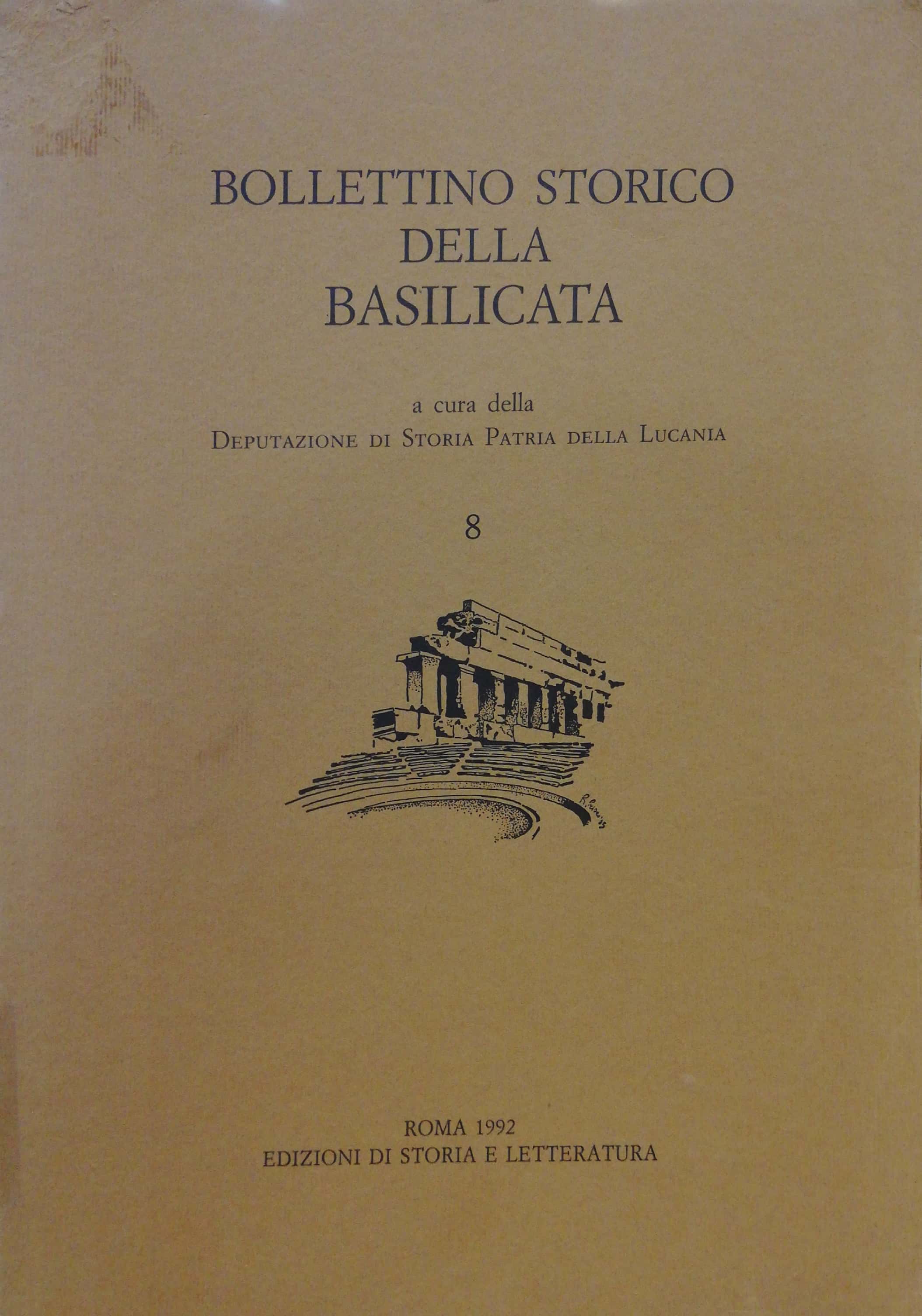 BOLLETTINO STORICO DELLA BASILICATA NUMERO 8